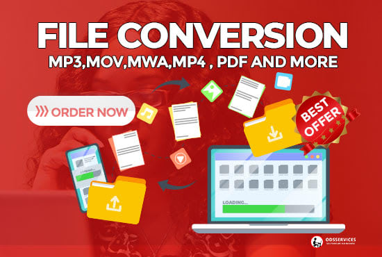 I will convert your video or audio files from mp3 wav m4a mp4 mov