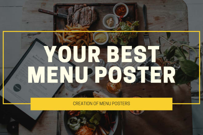 I will create a menu poster