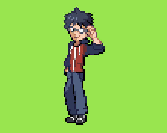 I will create a pokemon trainer sprite