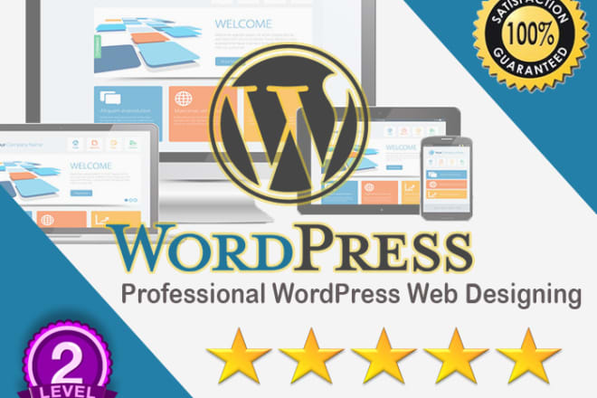 I will create a professional wordpress website with a blog