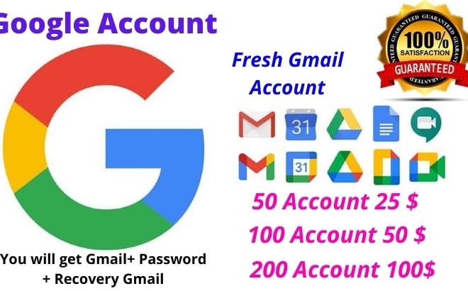 I will create gmail account for you