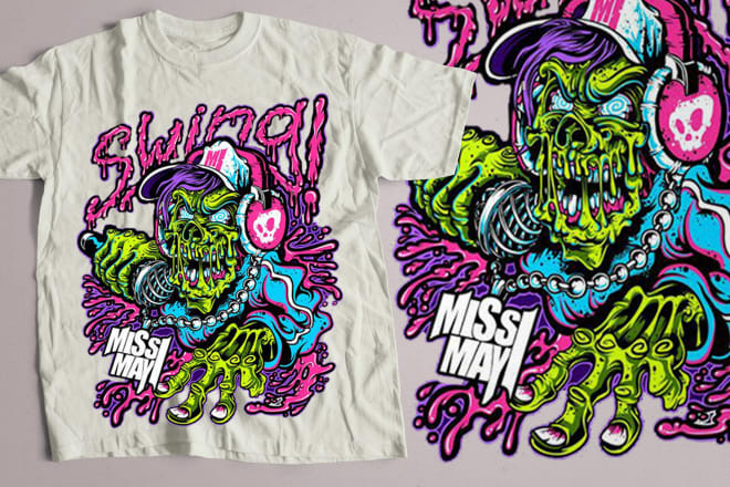 I will create graphic t shirt design for you