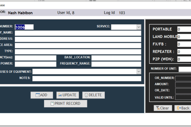 I will create or program your database using microsoft access 2013