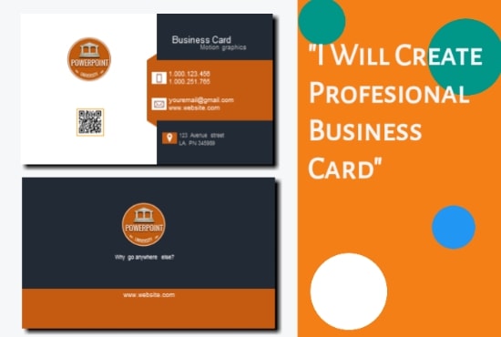 I will create professional business card design