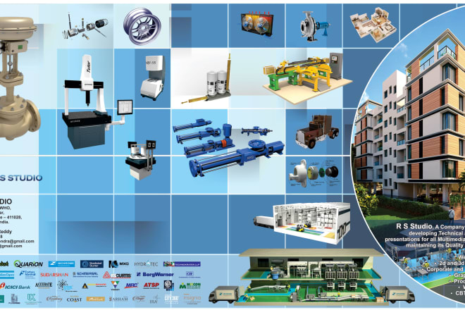 I will create technical and industrial animation