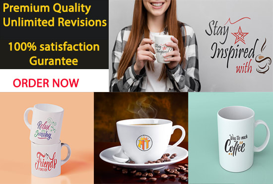 I will create unique cups design and coffee mugs in just 12 hours