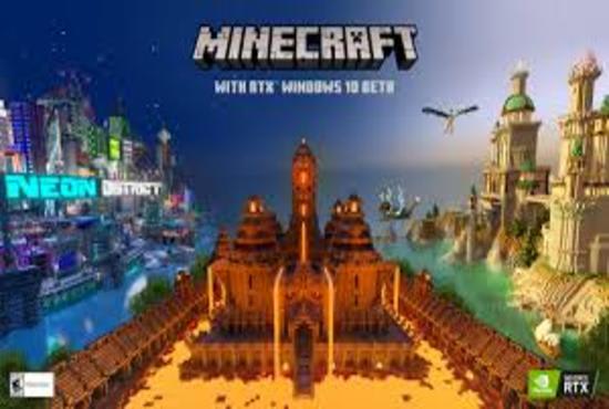 I will create your minecraft server logo and icon