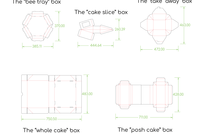 I will design a box with correct dieline