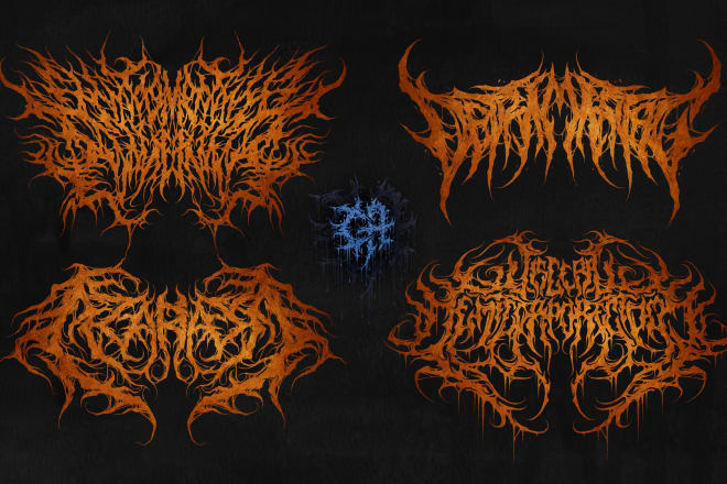 I will design a brutal death metal logo