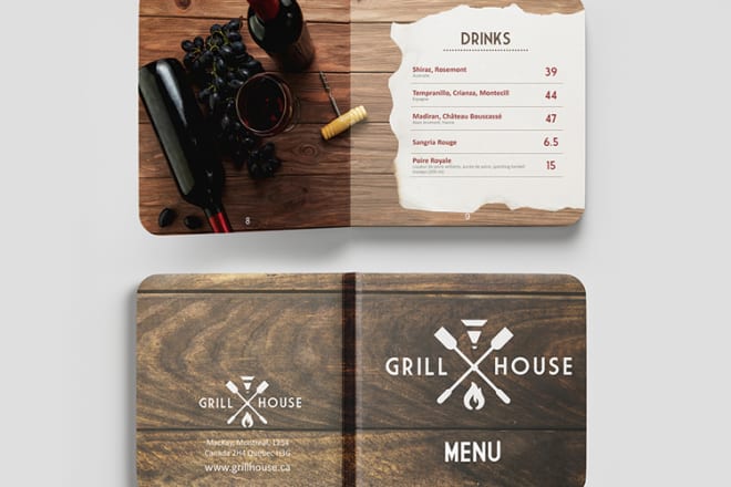 I will design a creative and professional brochure, flyer, menu, catalog