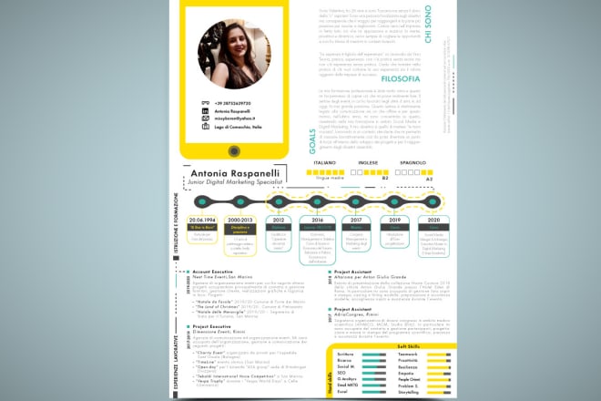 I will design a modern and eye catching resume in time