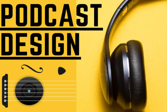 I will design a podcast cover art and design