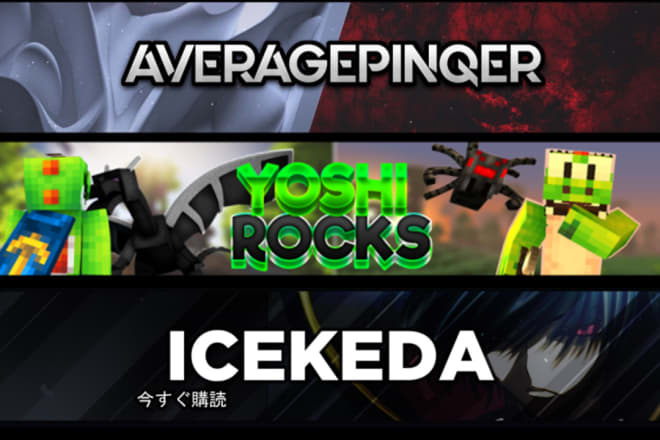 I will design a professional banner for youtube and twitch etc
