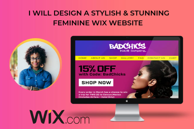 I will design a stylish and professional wix website