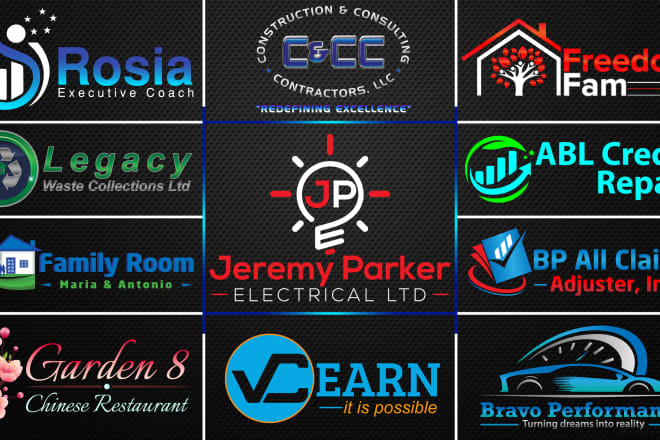 I will design app, credit repair, initial letter and monogram logo