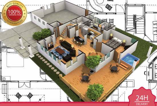 I will design architectural 2d,3d floor plan and convert pdf to autocad