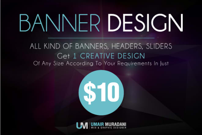I will design banner, headers or sliders for your website