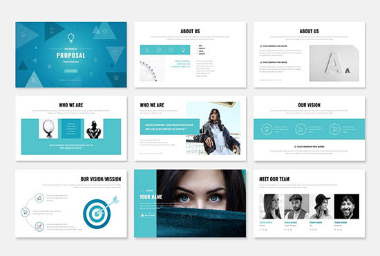 I will design business powerpoint template, PPT slide presentation