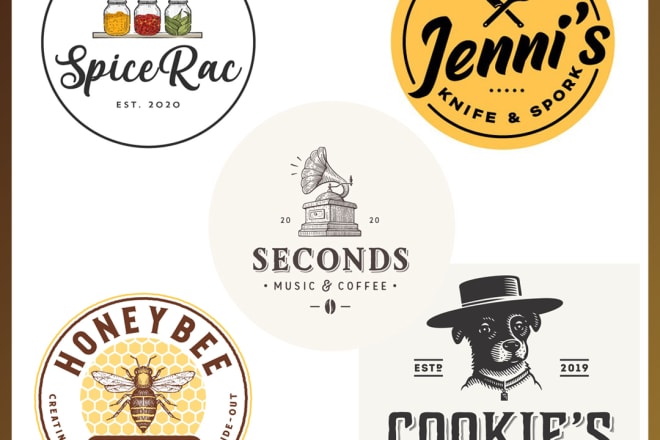 I will design fast food restaurant seafood chef, bar, bakery, catering, kitchen logo