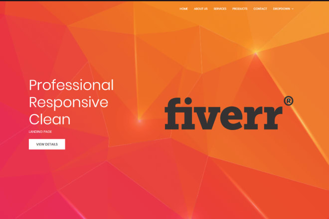 I will design full responsive HTML CSS or wordpress landing page