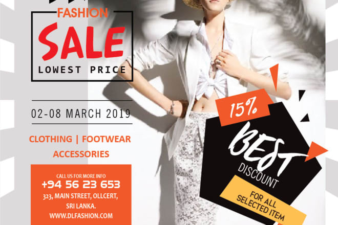 I will design indoor and outdoor advertising materials