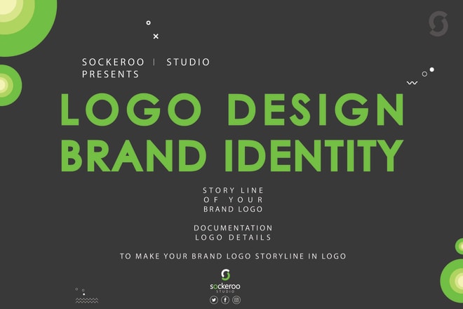 I will design modern minimal logo and story line