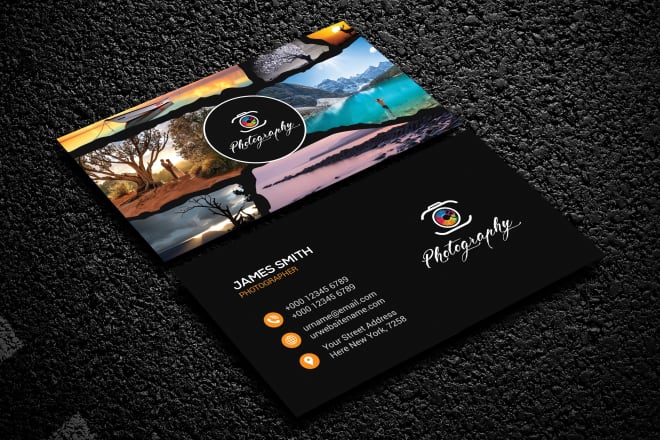 I will design photography business card