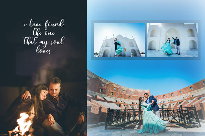 I will design professional wedding album, photobook or storybook