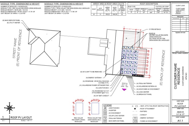 I will design pv solar we design according to ahj