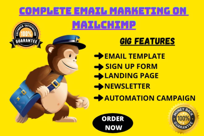 I will design responsive mailchimp email marketing template and newsletter