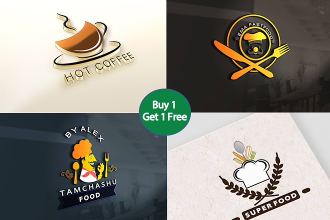 I will design stunning food cafe and restaurant logo