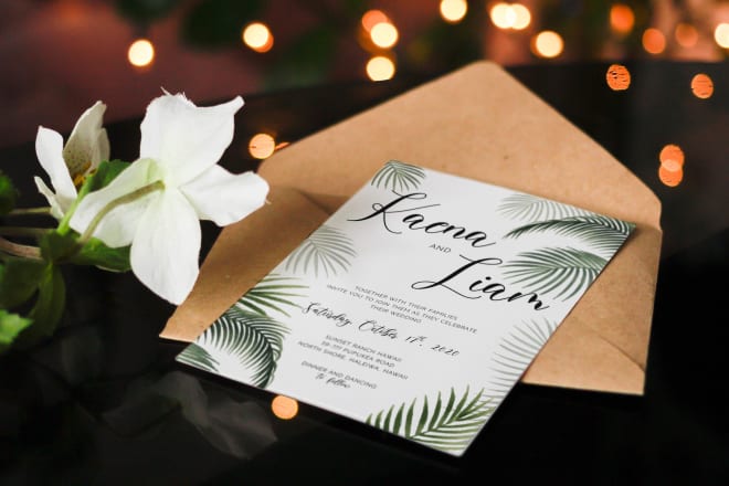 I will design the wedding invitation of your dreams