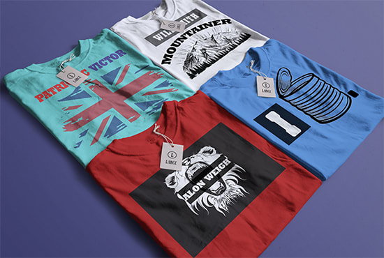 I will design trendy custom t shirts