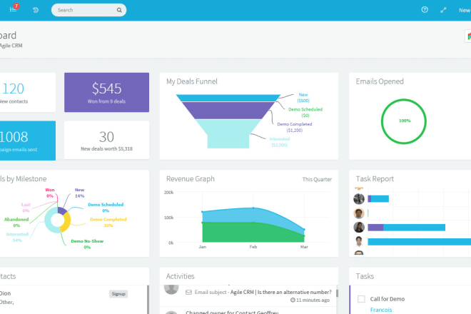 I will develop PHP laravel custom CRM with admin dashboard