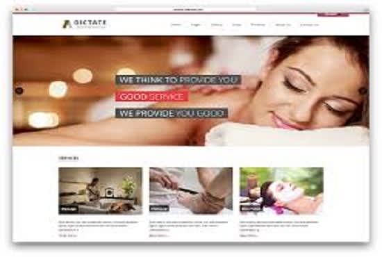 I will develop spa and beauty salon wordpress website