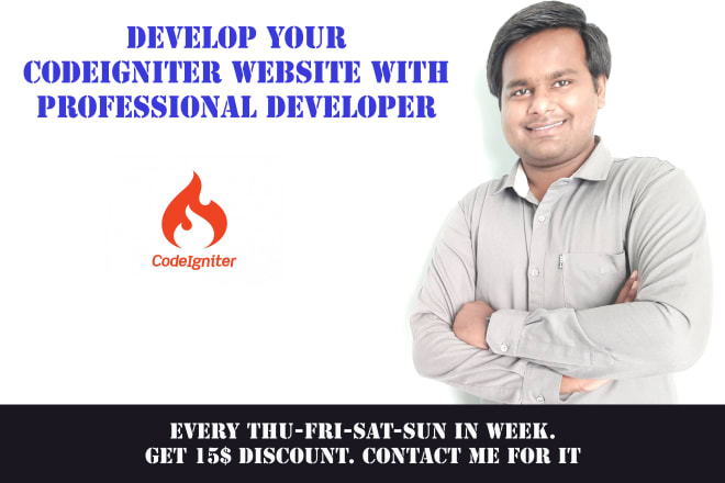 I will develop your website in codeigniter