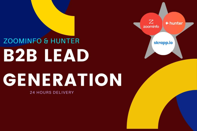 I will discover b2b bulk leads with hunter n zoominfo pro by skrapp