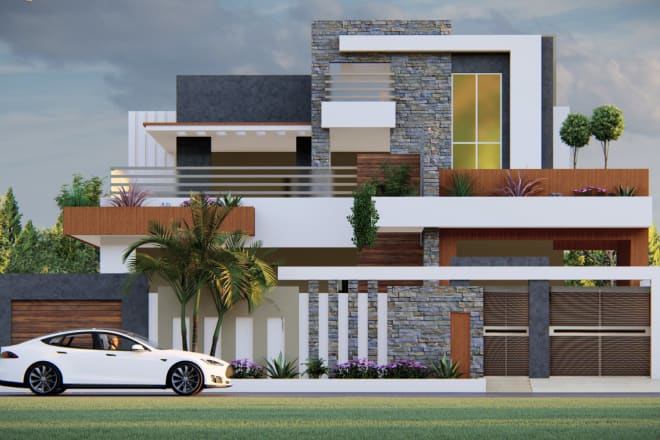 I will do 3d exterior rendering, house design, and 3d walkthrough