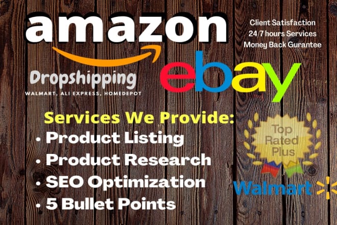 I will do amazon to ebay dropshipping and product listing