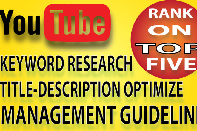 I will do best SEO and keyword research for youtube channel video