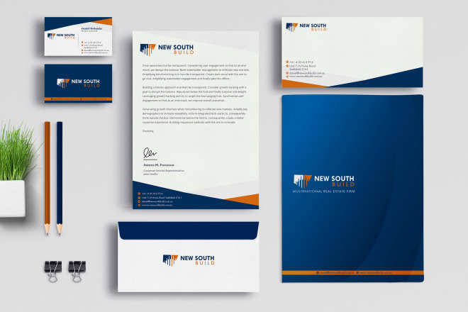 I will do brand identity, stationery design and custom logo design