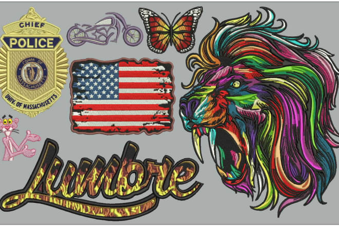 I will do embroidery designs in few hours