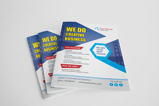 I will do exclusive flyer design with images