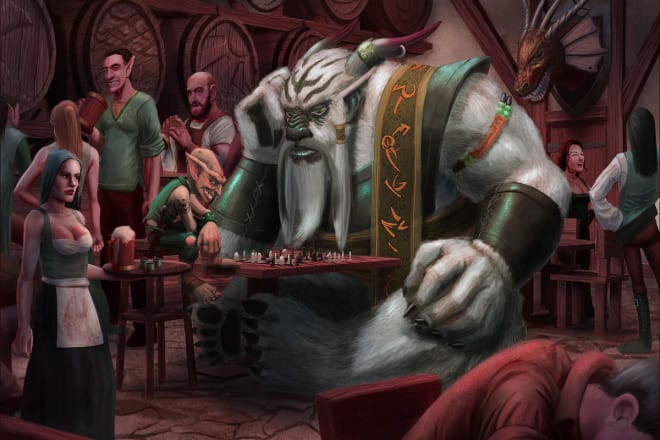 I will do illustrate your dnd character in my style