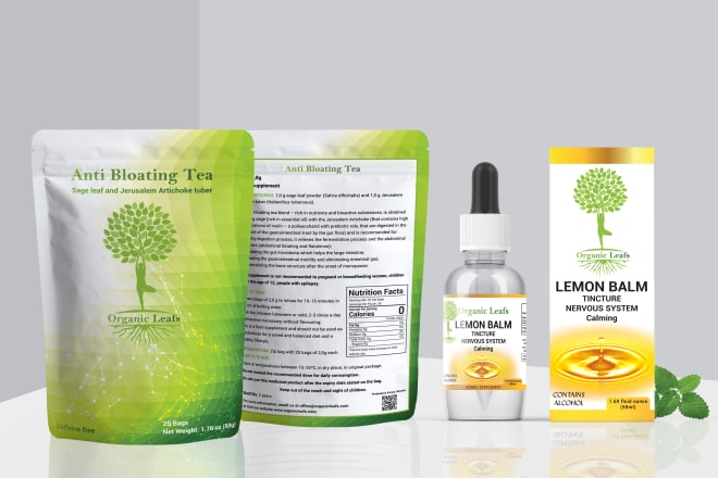 I will do label design for pouch, mylar bag, gusset bag, cbd products with diecut