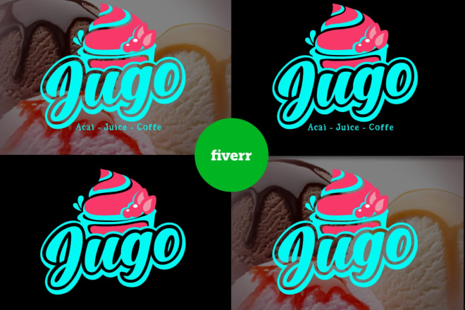 I will do modern ice cream coffee shop or restaurant logo