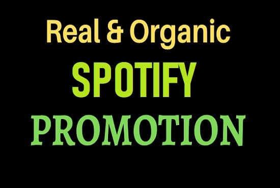 I will do organic spotify music promotion