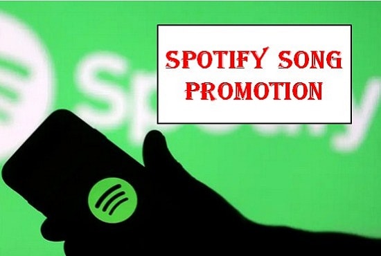 I will do organic spotify promotion to a large audience