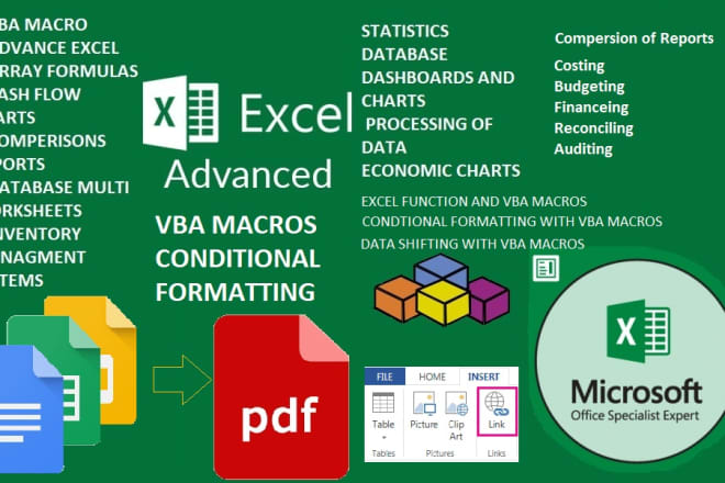 I will do vba macro or inventory management system