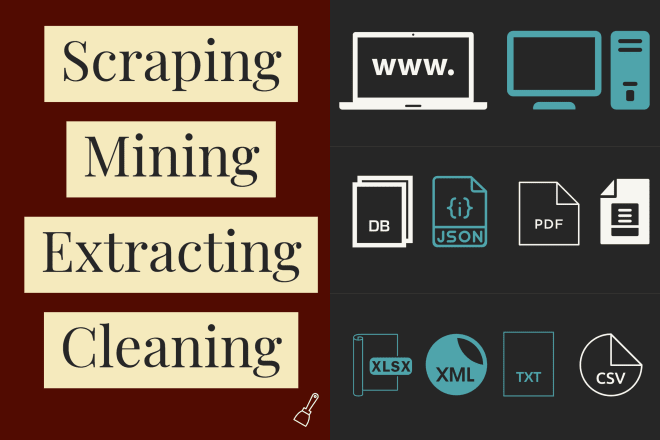 I will do web scraping, web crawling, data mining